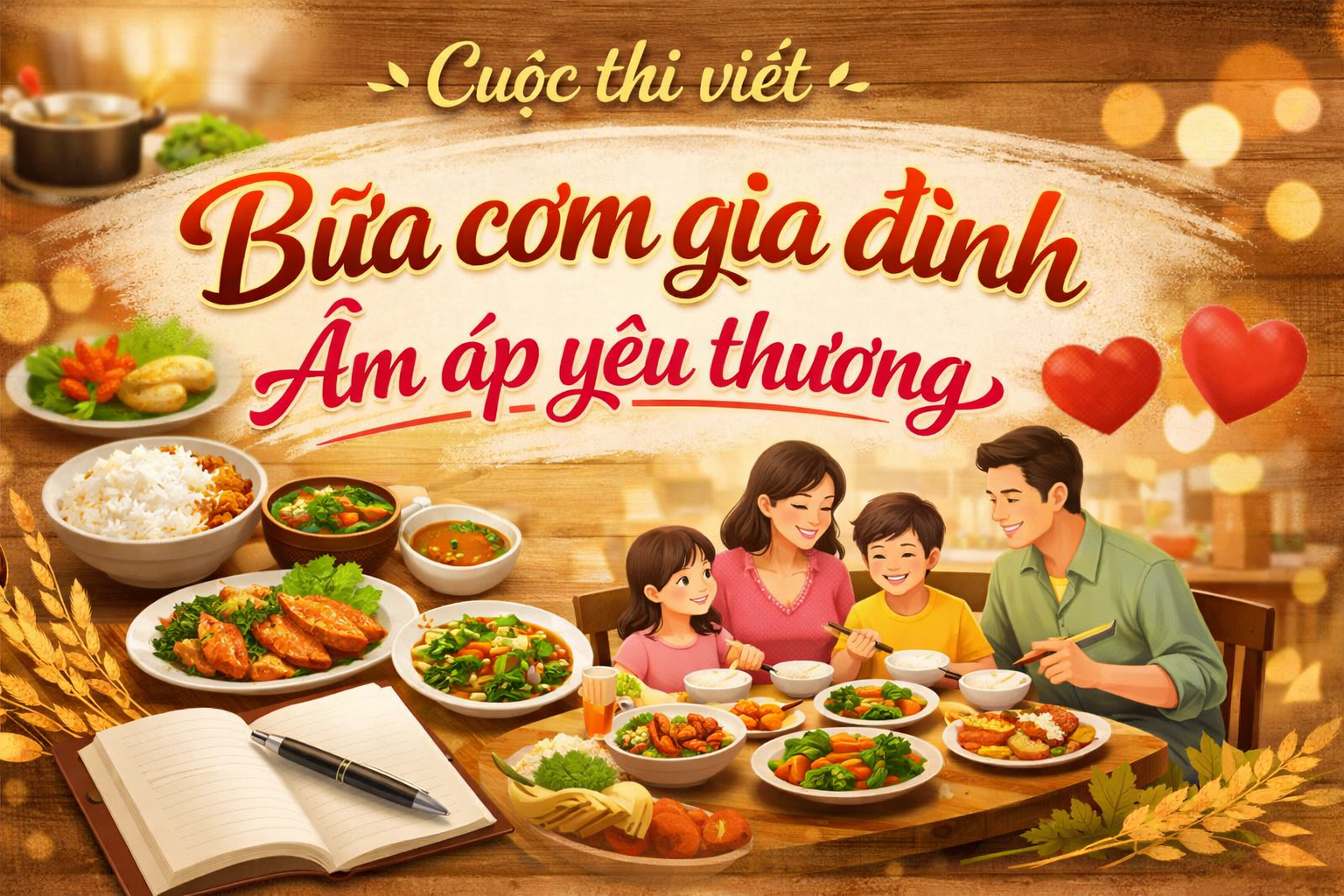Tuyên truyền Cuộc thi viết chủ đề “Bữa cơm gia đình ấm áp yêu thương”